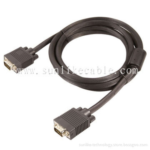 VGA Cable with PE Insulation, 85% Coverage and Molding Type